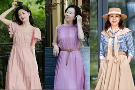 裙子请一定要这样穿：不上膝、不花哨、要收腰，美得优雅又得体图片