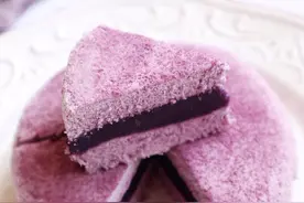 哄女友必学 | 不用烤箱就能做，2个紫薯1袋牛奶，不用面粉不打发图片