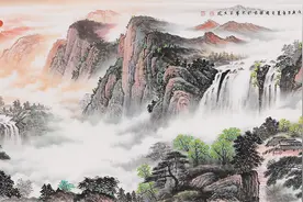 客厅沙发背景墙装饰画 力荐这四款寓意好的山水画图片