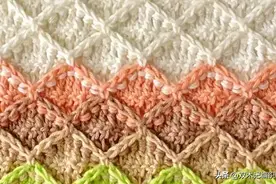 适合钩毯子的花样，精美实用，图解+详细教程图片