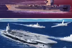 中国核动力航母曝光，类似美国福特级，大连船厂招标核动力装置图片