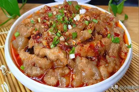 小时候老妈经常做的“蒸滑肉”，酸辣爽口，做好一家人抢着吃图片