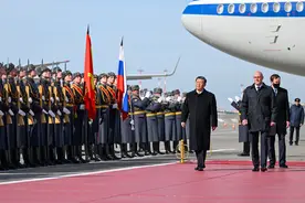 习近平抵达莫斯科开始对俄罗斯进行国事访问图片