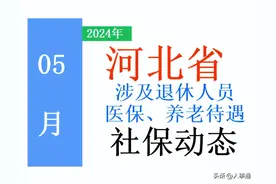 5月，河北省养老金，医保等待遇，又有新动作！挺重要的，看看！图片