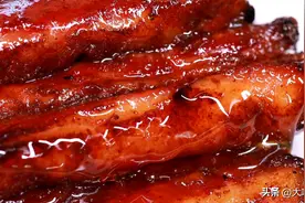 经典粤菜蜜汁叉烧，4步搞定，红亮诱人鲜甜多汁，一次做2斤不够吃图片