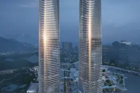 369米！世界第二、中国第一高的等高双子塔即将竣工图片