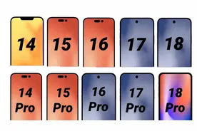 苹果IPHONE15取消刘海？网友恶搞18系列将取消挖孔图片