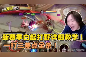 打野上分首选！敌方水晶内一打三反杀两个！吕布都砍不死的坦克！图片