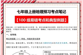 初一上小四门“政史地生”预习考点课件要点就这些，吃透名列前茅图片