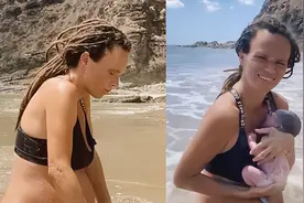 尼加拉瓜37岁女子海中分娩走红，自称感觉好，却惹争议“卫生吗”图片