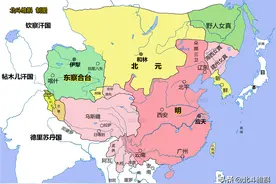 从地图看明朝版图变迁：初期达到顶峰，后期200年局限于长城之内图片