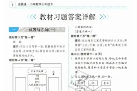 人教版三年级数学（下册）课本练习参考答案图片
