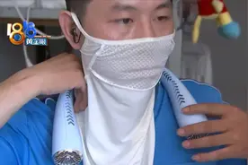 热得快中暑，骑手不满降温“神器”图片