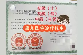 卫生专业技术资格：康复医学治疗技术，康复治疗师考证信息。图片