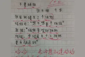 笑到肚疼的小学生作文《逗逼小姨闯祸记》图片