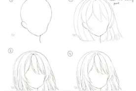 「绘画教程」画师 Najwa Ibrahimi 的头发绘制方法（人体教程）图片