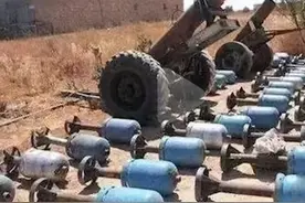 中国废弃煤气罐在中东制成大炮？90后中国小伙狂赚3个亿？谣言图片