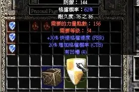 暗黑2 珠宝匠之偏向的统治者大盾 洗练体会图片