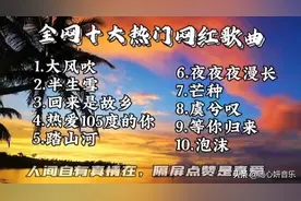 十大热门网红歌曲，你都听过吗？每首都好好听图片
