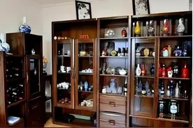 浙江50岁富豪晒藏酒，满柜“杂牌酒”惹争议，网友：就这也敢显摆图片