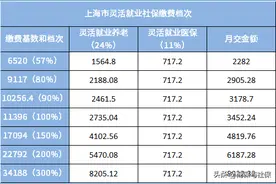 2023年灵活就业缴费档次，举几个省份例子就清楚了图片