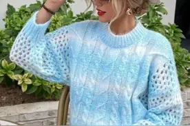 「针织作品」40款时尚优雅的女式套头毛衣（部分图解）图片