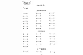 三年级上册语文形近字汇总和训练图片