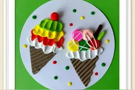 分享4款幼儿园黏土手工绘画教程—适合大班美术课用！收藏！图片