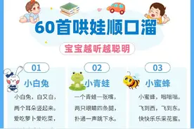 60首哄娃顺口溜 0-3岁宝宝早教 ​图片