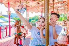 时机刚刚好，济南方特520告白夜接吻入园浪漫双倍图片