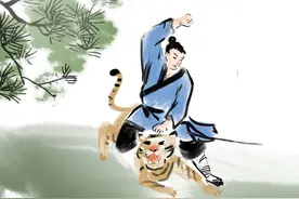 民间故事：武松打虎图片