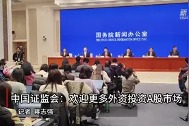 中国证监会：欢迎更多外资投资A股市场图片