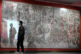 “壁上丹青——毗卢寺壁画展”在石家庄开展#图片