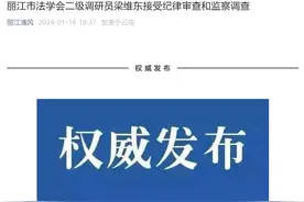 丽江市法学会二级调研员梁维东接受审查调查图片