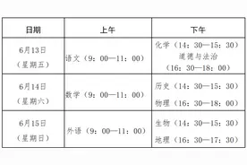 泰安2025年初中学业水平考试安排来了！文化课考试定在这3天→图片