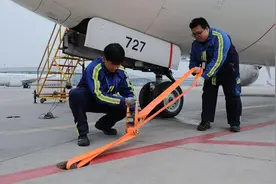 济南机场多措并举做好大风天气应对工作图片