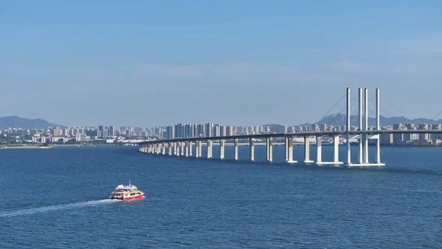 东大洋“海上穿越大桥”环游航线单日载客3155人！有人专程为它来青岛！