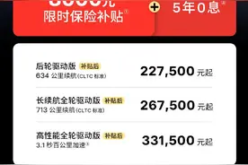 特斯拉推出Model3新春大礼包：限时保险补贴8000元+5年0息政策图片