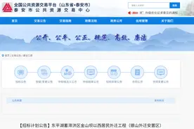 涉及5918户！泰安东平湖蓄滞洪区居民外迁工程招标计划公告发布！图片