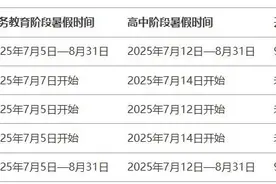 寒假来了暑假还会远吗？山东5市排出中小学2025暑假放假时间图片