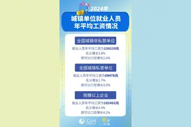 国家统计局公布2024年城镇单位就业人员平均工资数据图片