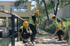 北京北护城河滨水步道连通工程开工  二环将可“一走到底”图片