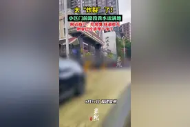 太“炸裂”了！小区门前路段粪水流满地，附近商户：经常爆 味道很大，物业已经清理干净了图片