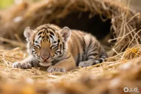 威海小老虎生在墙角无人过问？动物园：生下来后就发现了，目前安好图片