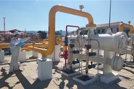 中缅天然气管道输量“满格”图片