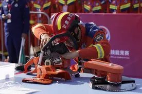 甘肃省消防行业职业技能比武竞赛现场精彩瞬间图片