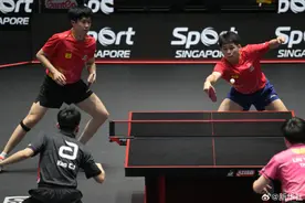 2025WTT新加坡大满贯：王楚钦林诗栋获得男双冠军图片