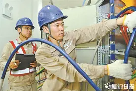 厦门最大安商房配套电力工程送电图片