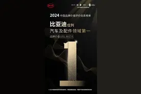 中国品牌价值评价信息发布，比亚迪位列汽车及配件领域第一图片