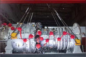 最大功率！300兆瓦级F级重型燃气轮机完成总装图片